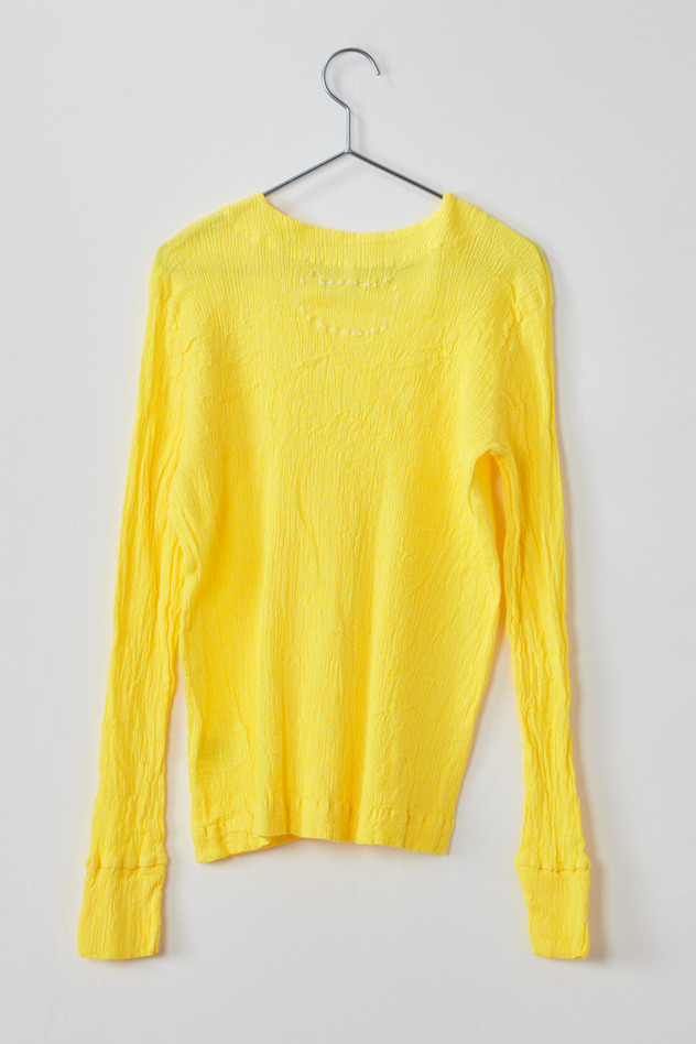 cr&ecirc;perie LONG SLEEVES T-SHIRT 詳細画像 yellow 2
