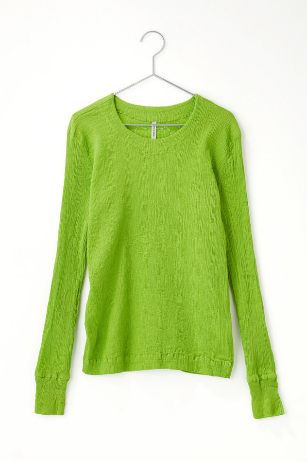 cr&ecirc;perie LONG SLEEVES T-SHIRT 詳細画像 yellow green 1
