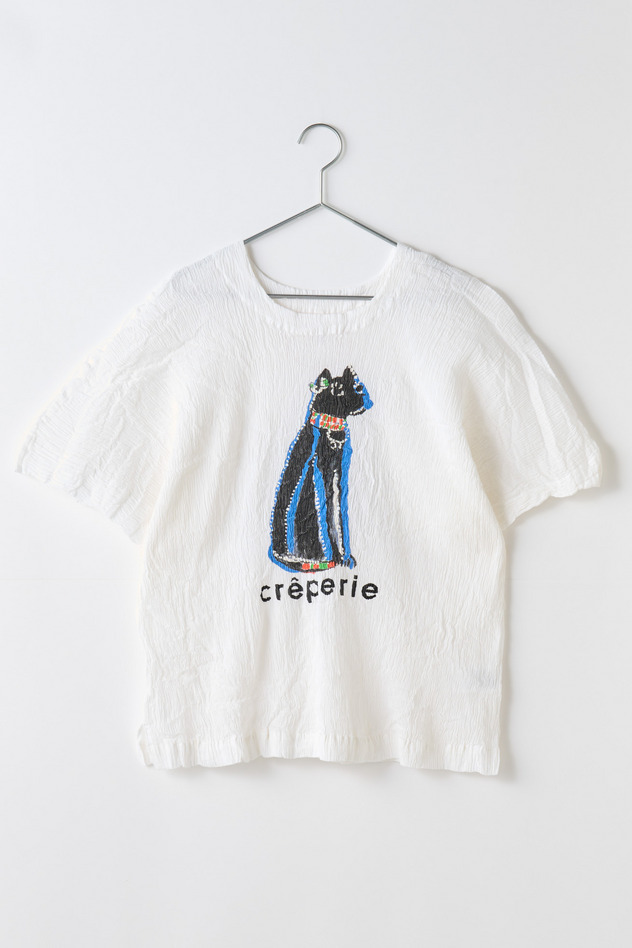 cr&ecirc;perie CAT T-SHIRT 詳細画像 white 1