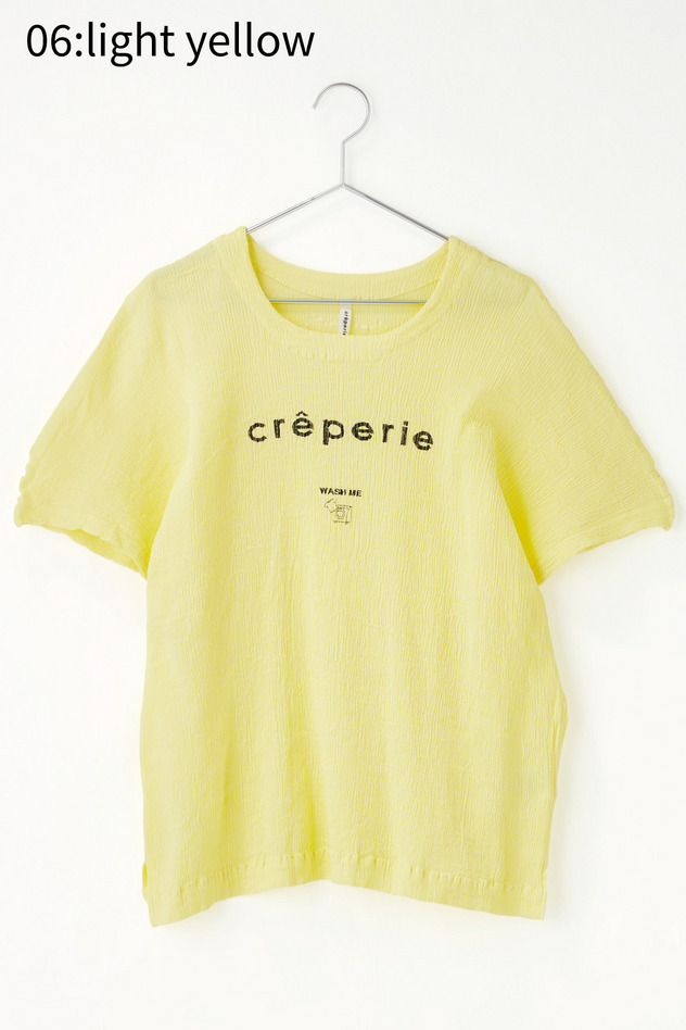 cr&ecirc;perie LOGO T-SHIRT 詳細画像 turquoise blue 10