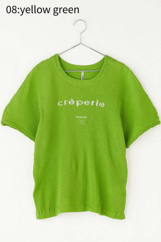 cr&ecirc;perie LOGO T-SHIRT 詳細画像 turquoise blue 12