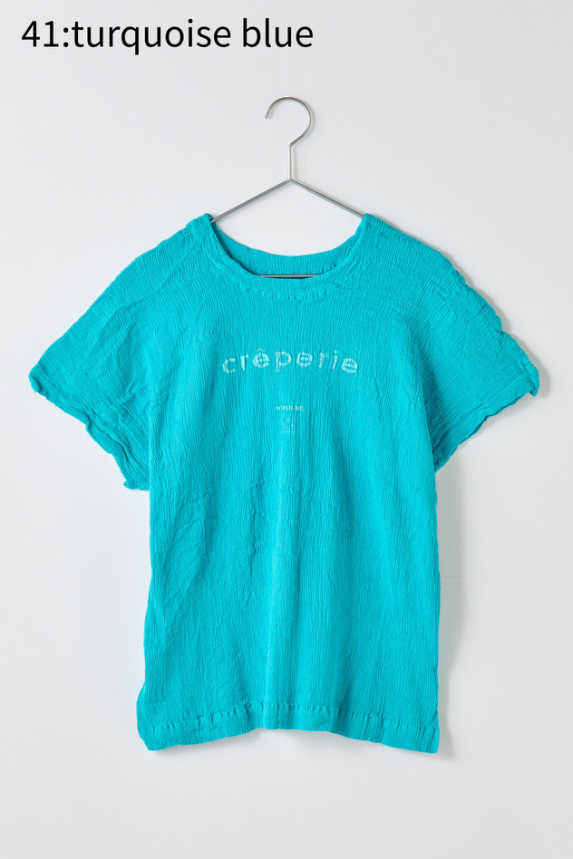 cr&ecirc;perie LOGO T-SHIRT 詳細画像 turquoise blue 15