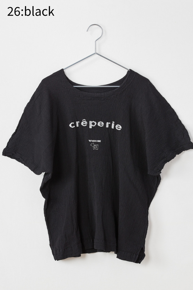 cr&ecirc;perie LOGO T-SHIRT 詳細画像 turquoise blue 17