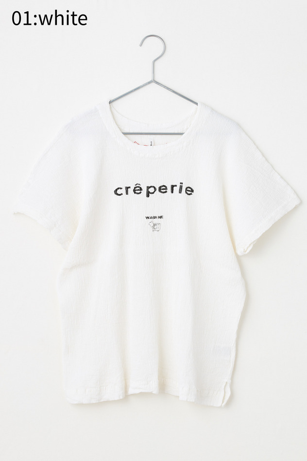 cr&ecirc;perie LOGO T-SHIRT 詳細画像 turquoise blue 2