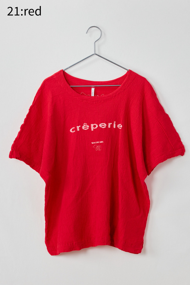 cr&ecirc;perie LOGO T-SHIRT 詳細画像 turquoise blue 8