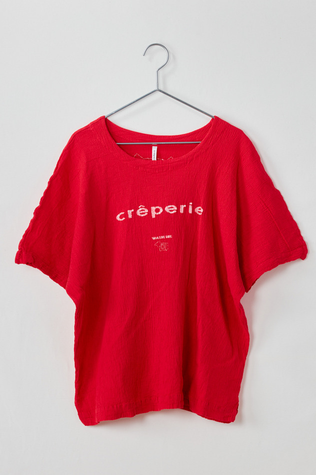 cr&ecirc;perie LOGO T-SHIRT 詳細画像 red 1