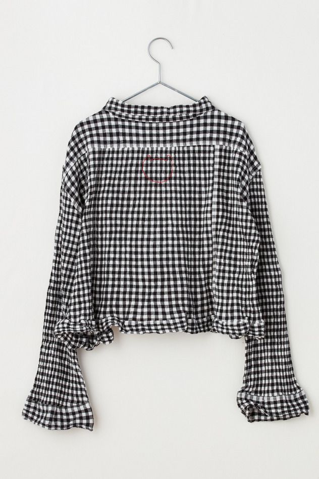 cr&ecirc;perie GINGHAM CHECK JACKETS 詳細画像 red &times; white 2