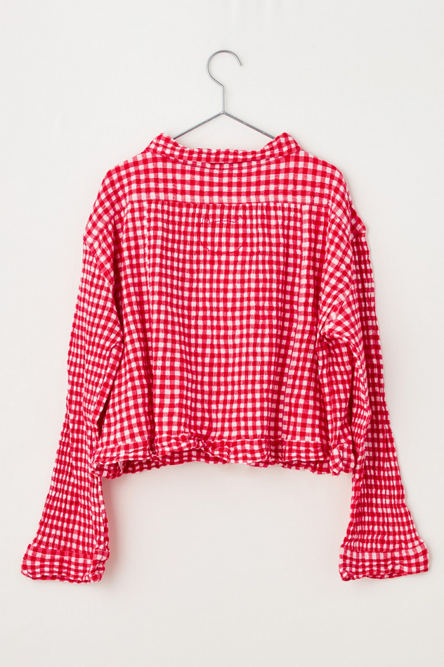 cr&ecirc;perie GINGHAM CHECK JACKETS 詳細画像 red &times; white 4