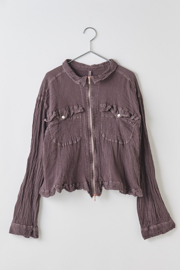 cr&ecirc;perie 草木染 JACKETS 詳細画像 蒲萄色 1