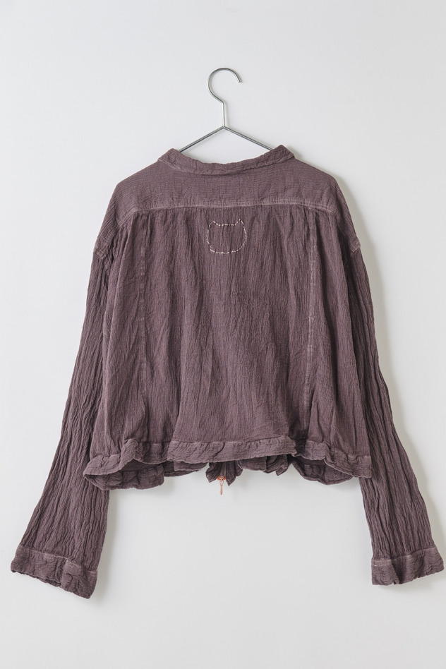 cr&ecirc;perie 草木染 JACKETS 詳細画像 蒲萄色 2