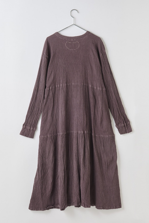 cr&ecirc;perie 草木染 DRESS 詳細画像 蒲萄色 2