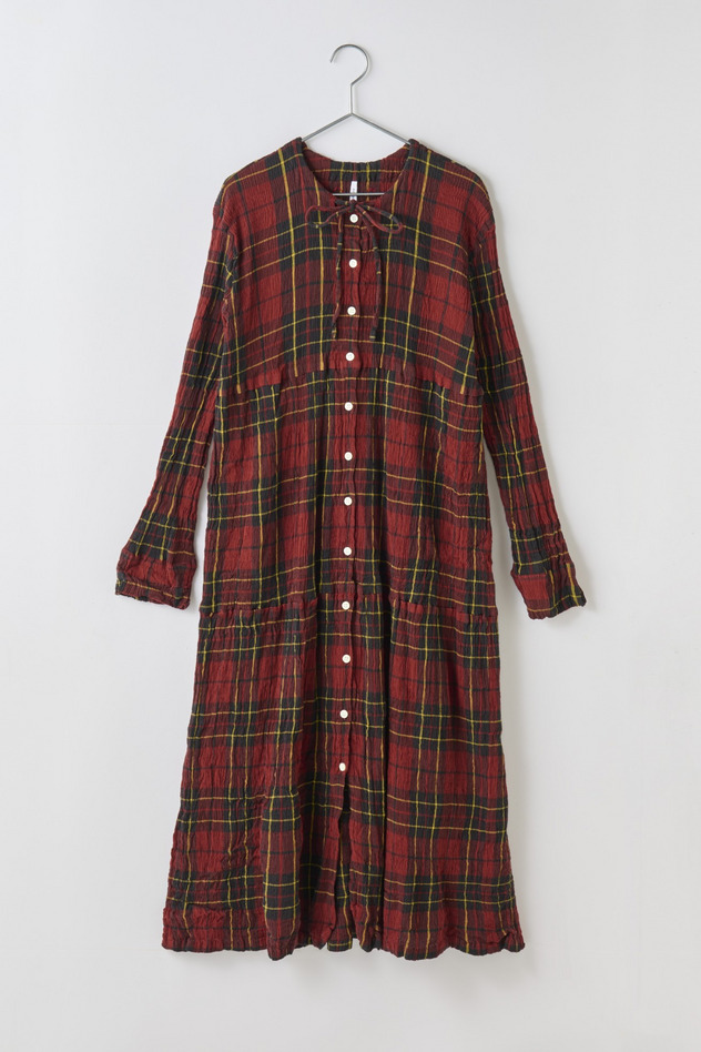 cr&ecirc;perie TARTAN CHECK DRESS 詳細画像 red 1