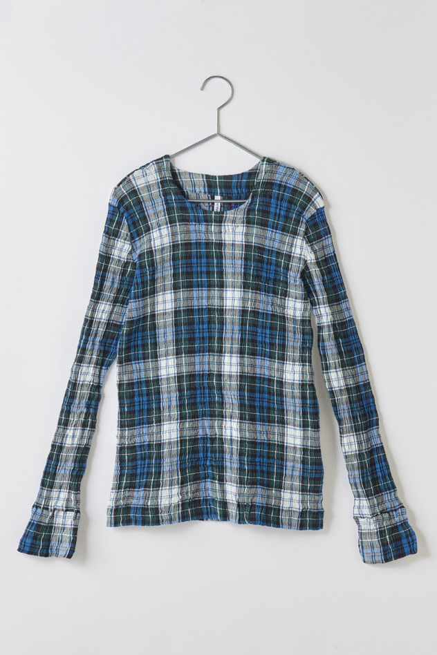 cr&ecirc;perie TARTAN CHECK TOPS 詳細画像 blue 1