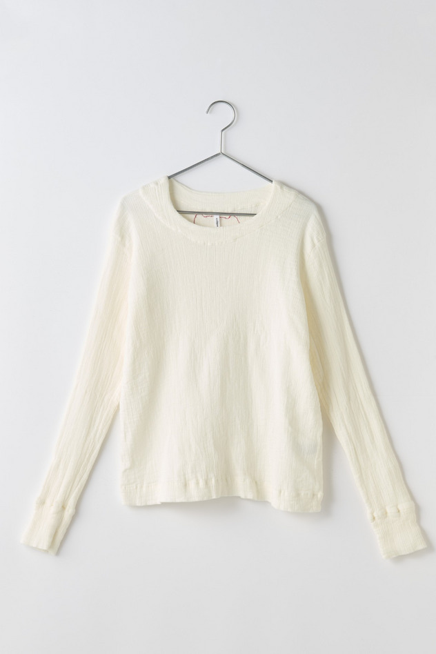 cr&ecirc;perie DOUBLE GAUZE TOPS 詳細画像 white 1