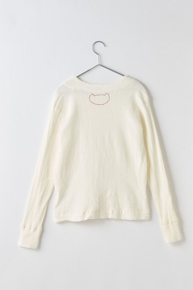 cr&ecirc;perie DOUBLE GAUZE TOPS 詳細画像 white 2