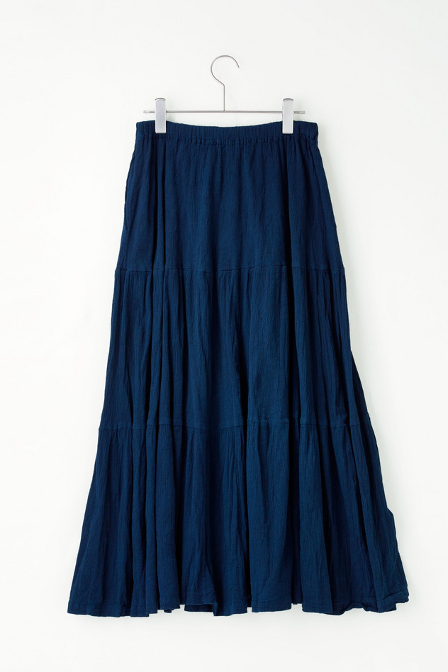 cr&ecirc;perie CARGO LONG SKIRT KYOTO AIZOME 詳細画像 AIZOME 2